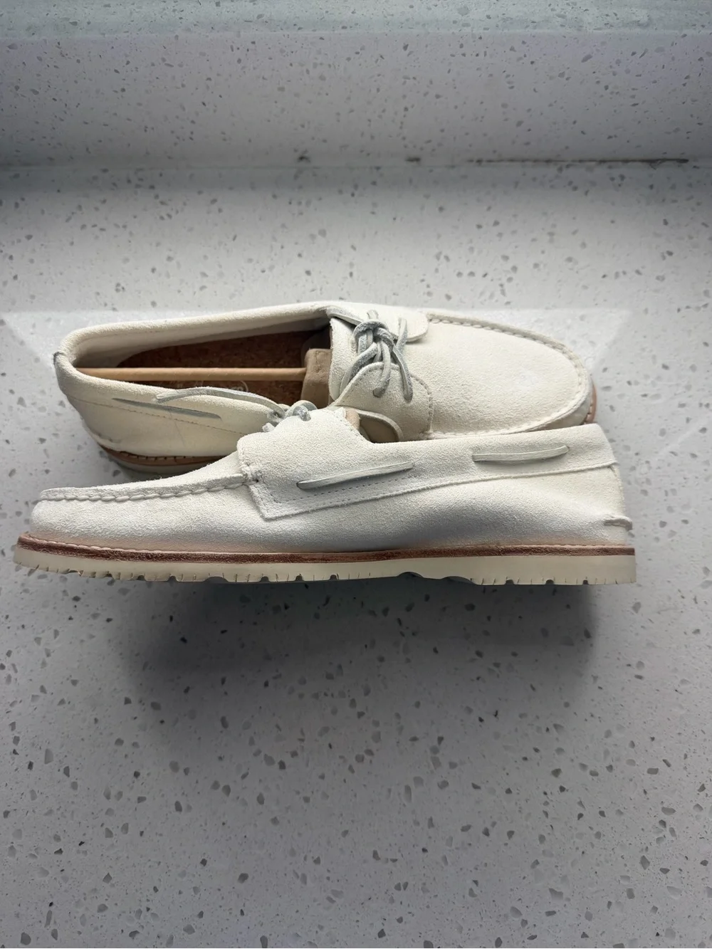 Sperry x Todd Snyder White Suede Boat Shoes – Men’s Size 10 – New
